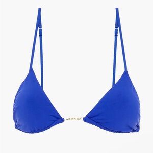 VIX PAULA HERMANNY Chain-trimmed triangle bikini top NWT S